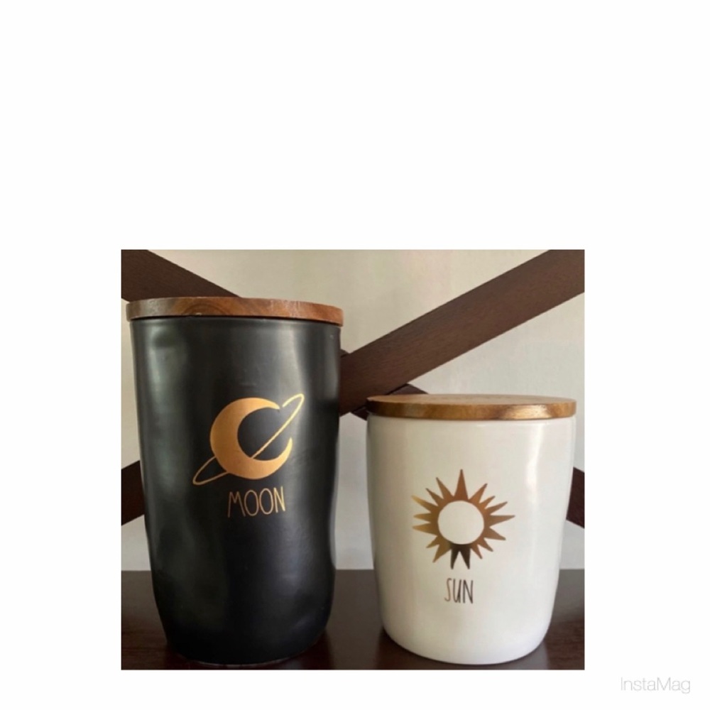 NEW Rae Dunn Moon and Sun Cellar Canister Set 🌞🌙